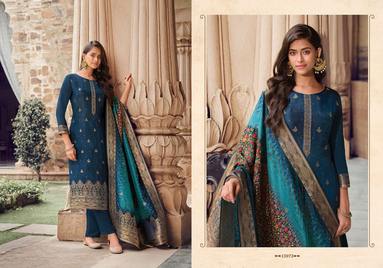 Zisa Arshi New Exclusive Wear Jacquard Designer Salwar Kameez Collection